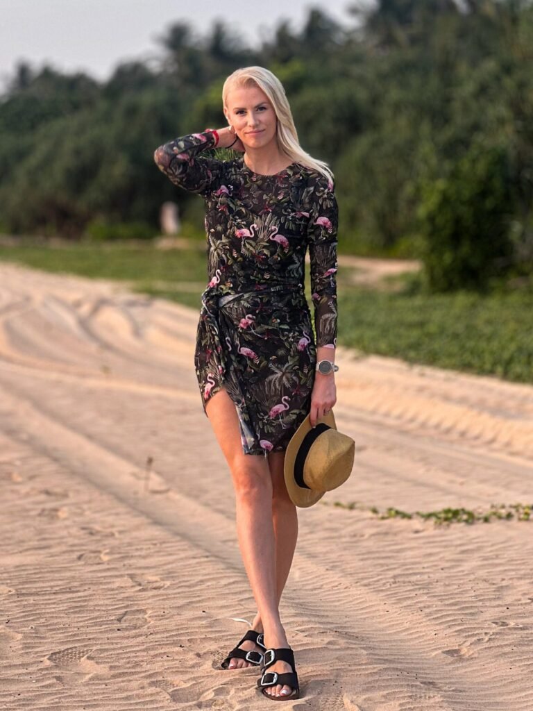 Eeva Tropics Tan Through Long-Sleeve Shirt - Image 2