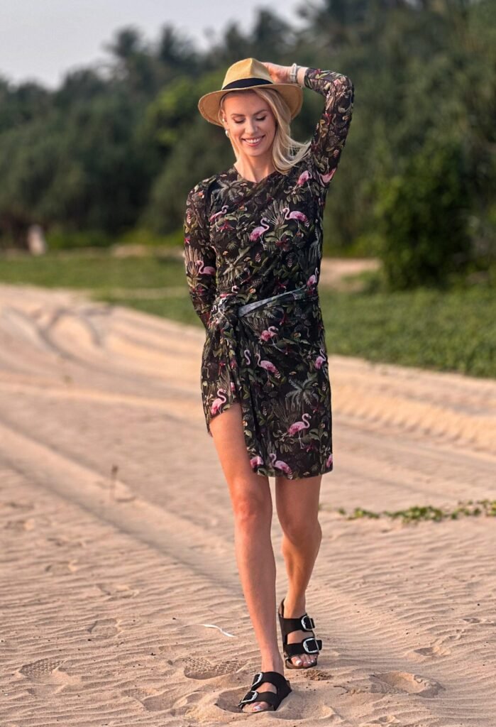 Eeva Tropics Tan Through Long-Sleeve Shirt - Image 3